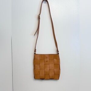 The Leather Mason: woven cross body | Bottega Veneta style | 100% leather